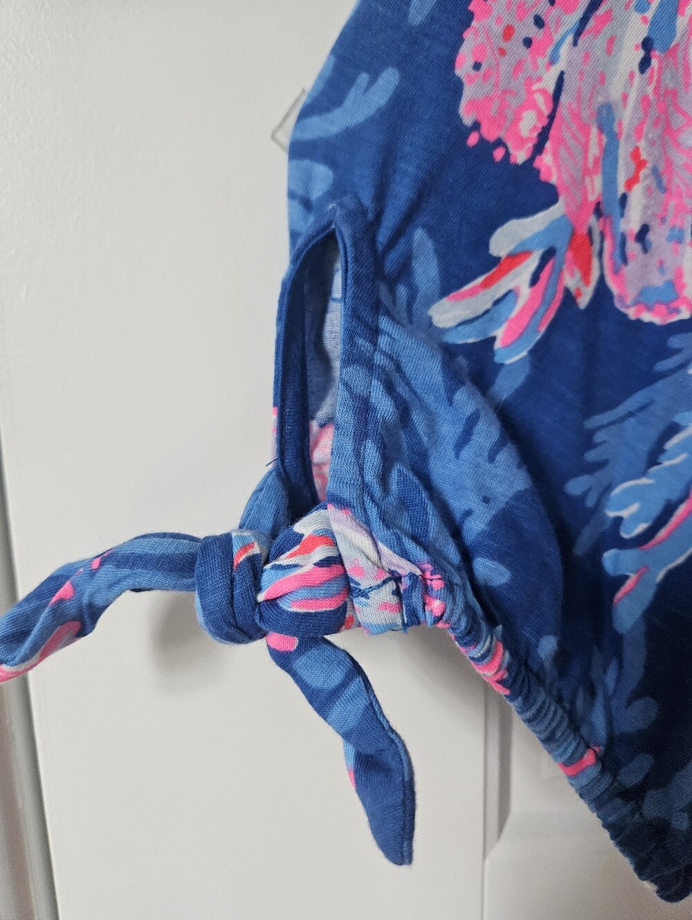 Lilly Pulitzer Blue & Pink Floral Midi Dress Size XXL - Picture 5 of 7